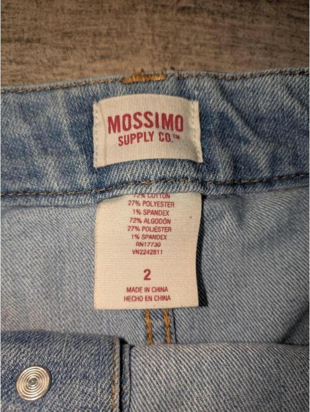 Womens Blue Mossimo denim mini skirt with button front Size 2 - Picture 6 of 8